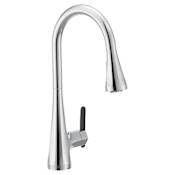 Moen Sinema 1.5 GPM Single Hole 3-in-1 Water Filtration Pull Down Kitchen Faucet Chrome