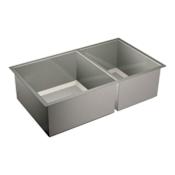 Moen 34" Double Basin Undermount 16-Gauge Stainless Steel Kitchen Sink with SoundSHIELD Technology from the 1600 Series Stainless