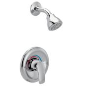 Moen Chateau Shower Only Trim Package with 2.5 GPM Single Function Shower Head Polished Chrome