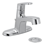 Moen Chateau 1.2 GPM Centerset Bathroom Faucet with Pop-Up Drain Assembly Polished Chrome