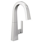 Moen Nio 1.5 GPM Deck Mounted Bar Faucet with Duralock and Duralast Technology Chrome