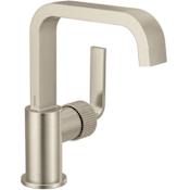 Moen Cambium 1.2 GPM Single Hole Bathroom Faucet Brushed Nickel