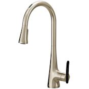 Moen Sinema Smart Faucet 1.5 GPM Single Hole Pull Down Kitchen Faucet with Voice Control Polished Nickel