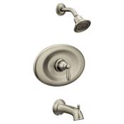 Moen Brantford Single Function Pressure Balanced Valve Trim Only with Single Lever Handle and Integrated Diverter - Less Rough In Brushed Nickel