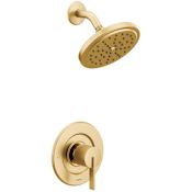 Moen Cia Shower Only Trim Package with 1.75 GPM Single Function Shower Head Brushed Gold
