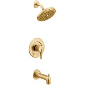 Moen Cia Tub and Shower Trim Package with 1.75 GPM Single Function Shower Head Brushed Gold