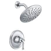 Moen Dartmoor Shower Only Trim Package with 1.75 GPM Single Function Shower Head Chrome