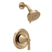 Moen Jase Shower Only Trim Package with 1.75 GPM Multi Function Shower Head Bronzed Gold
