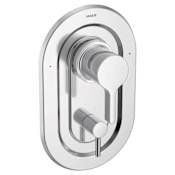 Moen Vichy 3 Function Pressure Balanced Valve Trim Only with Double Lever Handles, Integrated Diverter - Less Rough In Chrome