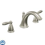Moen Deck Mounted Roman Tub Filler Trim from the Brantford Collection (Less Valve) Brushed Nickel