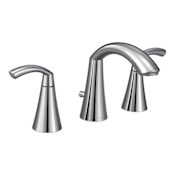Moen Glyde 1.2 GPM Widespread Bathroom Faucet with Pop-Up Drain Assembly Chrome