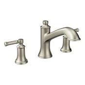 Moen Dartmoor Deck Mounted Roman Tub Filler Brushed Nickel