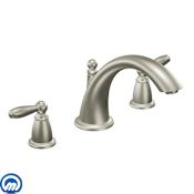 Moen Deck Mounted Roman Tub Filler Trim from the Brantford Collection (Less Valve) Brushed Nickel