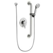 Moen M-Dura 1.5 GPM Handshower - Includes Handshower, Valve Trim, Grab Bar, Hose, and Elbow Supply Chrome