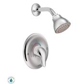 Moen Single Handle Posi-Temp Pressure Balanced Shower Trim with Shower Head from the Chateau Collection (Less Valve) Chrome