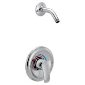 Moen Chateau Thermostatic Valve Trim Only with Single Lever Handle - Less Rough In Polished Chrome
