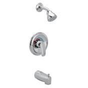 Moen Chateau Tub and Shower Trim Package with 1.75 GPM Single Function Shower Head Polished Chrome