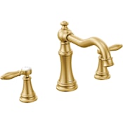 Moen Weymouth Deck Mounted Roman Tub Filler Trim (Less Valve) Brushed Gold