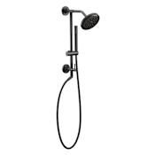 Moen Annex Shower System with 2.5 GPM Rain Shower Head, Slide Bar, and Hand Shower Matte Black