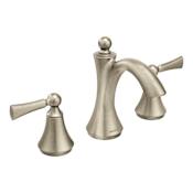 Moen Wynford 1.2 GPM Widespread Bathroom Faucet with Pop-Up Drain Assembly Brushed Nickel