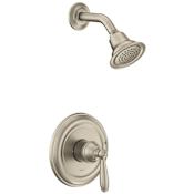 Moen Brantford Shower Only Trim Package with 1.75 GPM Single Function Shower Head Brushed Nickel