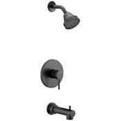 Moen Align Tub and Shower Trim Package with 1.75 GPM Single Function Shower Head Matte Black