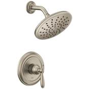 Moen Brantford Shower Only Trim Package with 1.75 GPM Single Function Shower Head Brushed Nickel