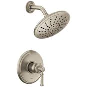 Moen Dartmoor Shower Only Trim Package with 1.75 GPM Single Function Shower Head Brushed Nickel
