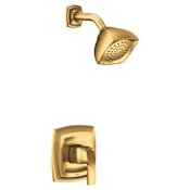 Moen Voss Shower Only Trim Package with 1.75 GPM Single Function Shower Head Brushed Gold