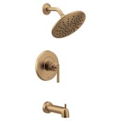 Moen Gibson Tub and Shower Trim Package with 1.75 GPM Single Function Shower Head Bronzed Gold