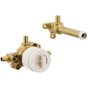 Moen M-Pact Single Handle Wall Mount Tub Filler High Flow Tub Faucet Rough-In Valve with PEX Connections N/A