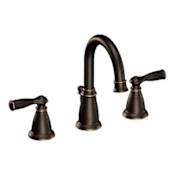 Moen Banbury 1.2 GPM Widespread Bathroom Faucet with Duralock™ Technology Mediterranean Bronze