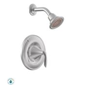Moen Eva Single Handle Posi-Temp Pressure Balanced Shower Trim with Shower Head from the Eva Collection - Includes Rough-In Chrome