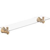 Moen Flara 21" Glass and Zinc Bathroom Shelf Bronzed Gold