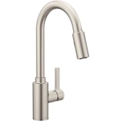 Moen Genta LX Pull-Down Spray Kitchen Faucet with PowerClean Technology Spot Resist Stainless