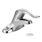 Moen Single Handle Centerset Bathroom Faucet from the M-BITION Collection (Valve Included) Chrome