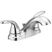 Moen Adler 1.2 GPM Centerset Double Handle Bathroom Faucet with Pop-Up Drain Chrome