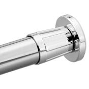Moen Adjustable Shower Rod Flange Set from the Donner Commercial Collection Chrome