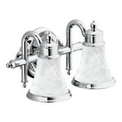 Moen 14" Wide 2 Light Bathroom Fixture from the Waterhill Collection Chrome