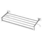 Moen Towel Bar with Shelf from the Donner Hotel Motel Collection Chrome