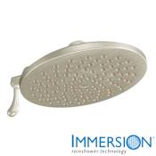 Moen 8" Multi Function Rainshower Shower Head from the Velocity Collection Brushed Nickel