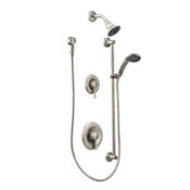 Moen Shower System Trim Package with 2.5 GPM Single Function Shower Head Less Rough-In Valve from the Commercial Collection Classic Brushed Nickel