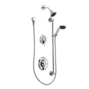 Moen Shower System Trim Package with 2.5 GPM Single Function Shower Head Less Rough-In Valve from the Commercial Collection Chrome