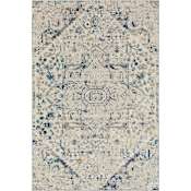 Mohawk Home Cleo Helios 2' x 3' Polypropylene Floral and Vintage Indoor Rectangular Area Rug Helios Blue