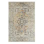 Mohawk Home Amada Loki 7-3/4' x 10' Polyester Floral and Vintage Indoor Rectangular Area Rug Loki Anthracite