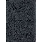 Mohawk Home Classic Cotton II Bath 2-1/4' x 3-3/4' Shag Cotton Solid Indoor Rectangular Bathroom Rug Charcoal