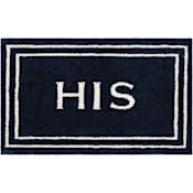 Mohawk Home Knitted Bath 1-1/2' x 2' Polyester Novelty and Solid Indoor Rectangular Bathroom Rug His Indigo