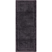 Mohawk Home Regency Bath 2' x 5' Shag Cotton Solid Indoor Rectangular Bathroom Rug Charcoal