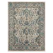 Mohawk Home Whimsy 5-1/4' x 8' Polypropylene Floral and Vintage Indoor Rectangular Area Rug Bonilla Blue