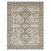 Mohawk Home Whimsy 7-3/4' x 10' Polypropylene Southwestern and Vintage Indoor Rectangular Area Rug Endfield Gray